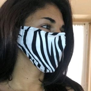 🦓NEW UNISEX Zebra print face mask cover nose wire